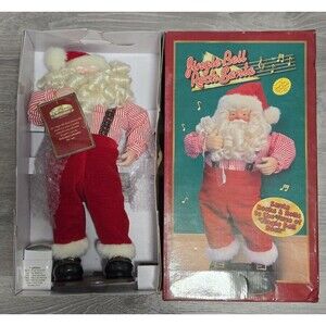 Vintage Jingle Bell Rock Santa Claus 4th Edition #4 Animated Dancing Musical 16"